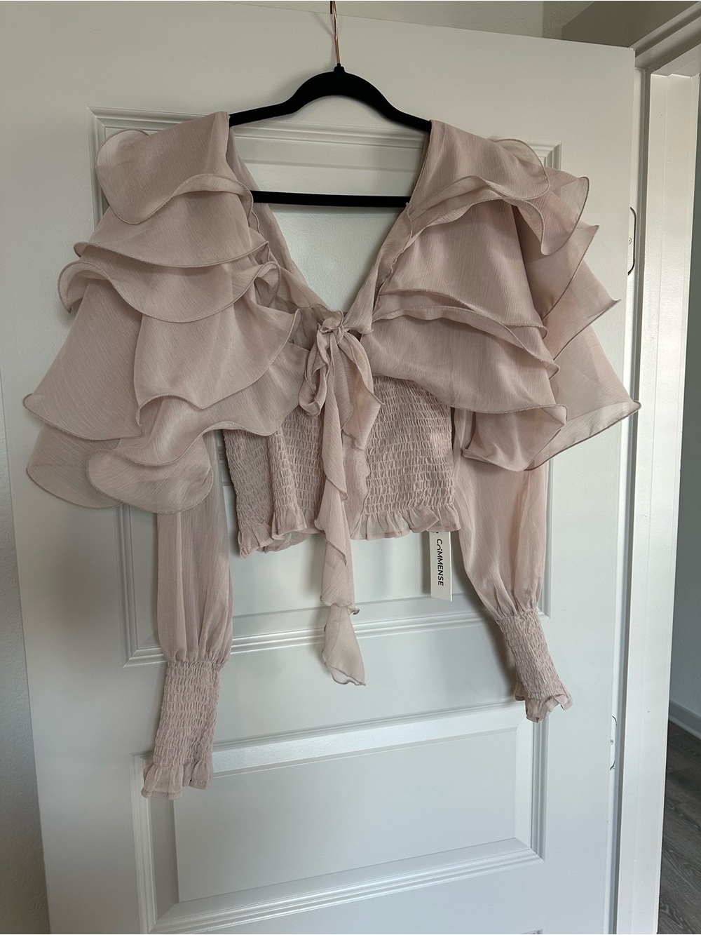 NWT Commense Women's Ruffle Blouse - M - Picture 6 of 9